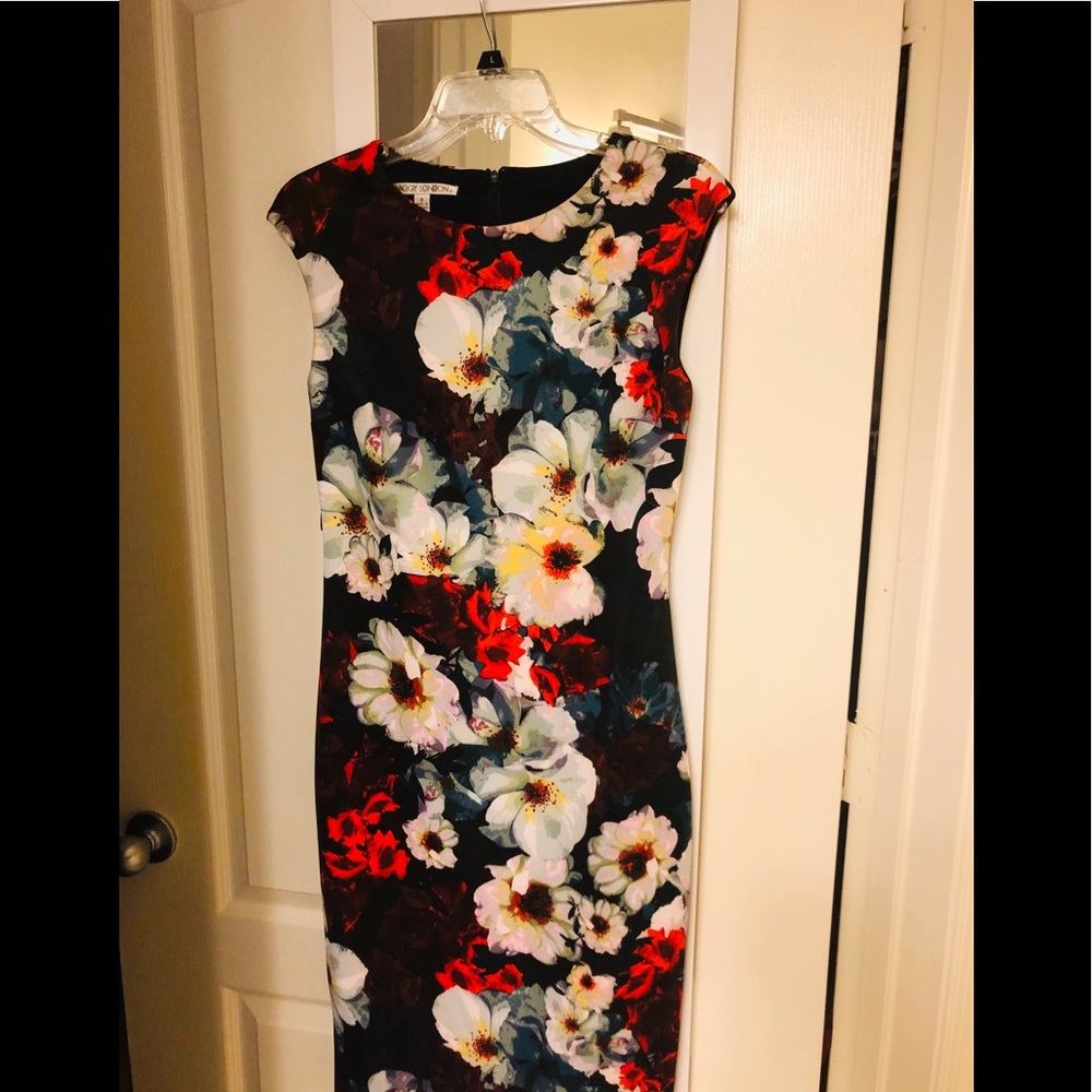 Floral multicolored Maggy London dress